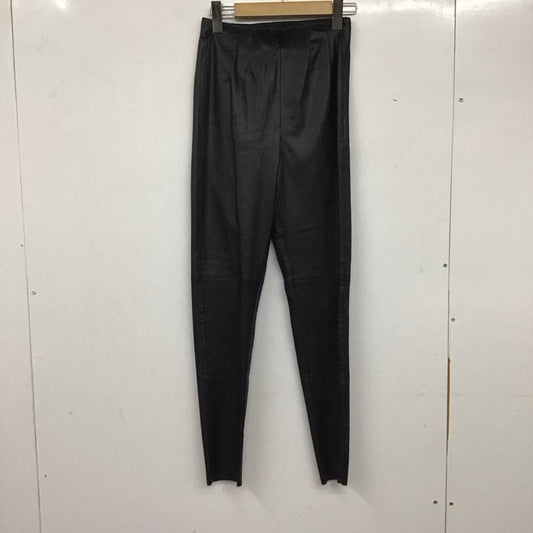 ザラ ZARA パンツ ワークパンツ、ペインターパンツ フェイクレザーパンツ スリムパンツ ストレッチパンツ XS 無地 黒 / ブラック /  レディース USED 古着 中古 10136788