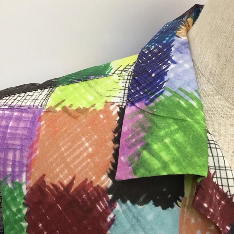 ニコアンド niko and... シャツ、ブラウス 半袖 X223ZA02AD TSUMORI CHISATO 開襟シャツ L 総柄 マルチカラー / マルチカラー /  メンズ USED 古着 中古 10111561