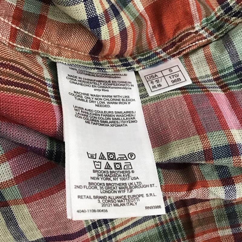 ブルックスブラザーズ BROOKS BROTHERS シャツ、ブラウス 長袖 長袖シャツ チェックシャツ カラーシャツ カジュアルシャツ ボタンダウンシャツ S チェック マルチカラー / マルチカラー /  メンズ USED 古着 中古 10111125