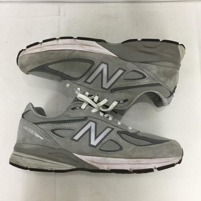 ニューエラ NEW ERA スニーカー スニーカー U990GR4 27cm 27.0cm ロゴ、文字 灰 / グレー /  メンズ USED 古着 中古 10149475