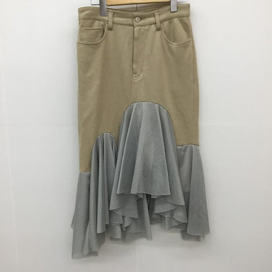 ファセッタズム FACETASM スカート ロングスカート 1 無地 ベージュ / ベージュ / X 灰 / グレー /  レディース USED 古着 中古 10139110