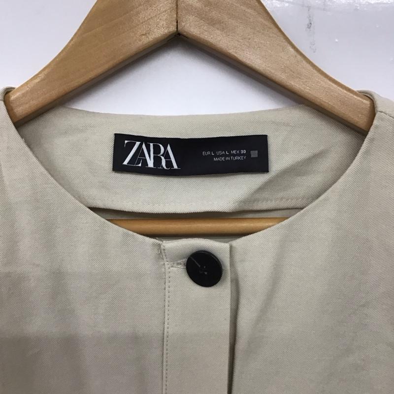 ザラ ZARA ジャケット、上着 ジャケット、ブレザー L 無地 ベージュ / ベージュ /  レディース USED 古着 中古 10139862