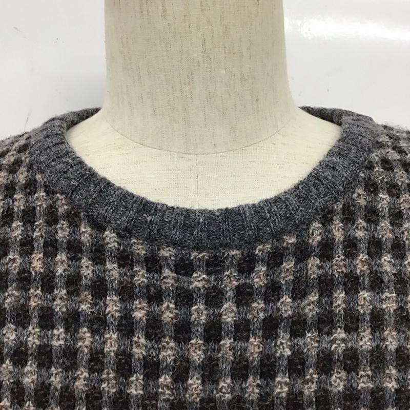 古着 USED ニット、セーター 長袖 長袖ニットカットソー ニット セーター クルーネックニット L 総柄 マルチカラー / マルチカラー /  メンズ USED 古着 中古 10110348