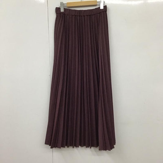 ニコアンド niko and... スカート ロングスカート 84916901 ヘンケイプリーツロングスカート 4 無地 紫 / パープル /  レディース USED 古着 中古 10131587