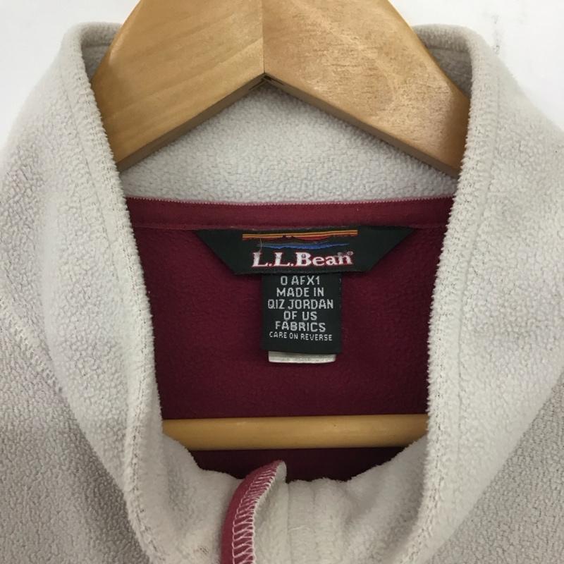 エルエルビーン L.L.Bean ジャケット、上着 ジャンパー、ブルゾン ジップアップフリースジャケット アウター 長袖ジャケット L 無地 白 / ホワイト /  レディース USED 古着 中古 10140551