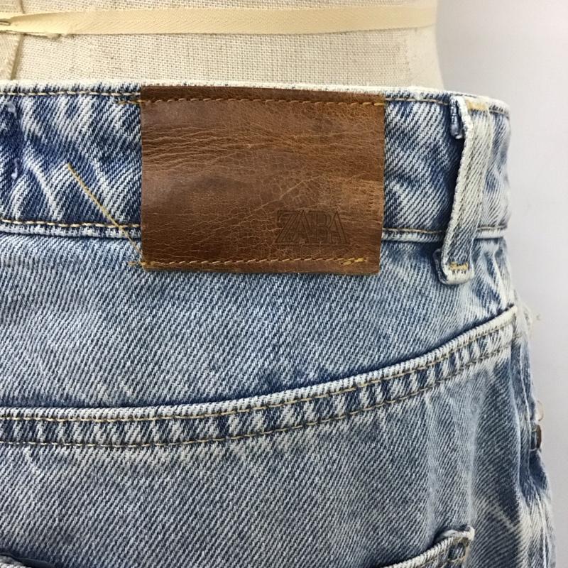 ザラ ZARA パンツ デニム、ジーンズ 6164 169 427 ハイウエスト 無地 水色 / ライトブルー /  レディース USED 古着 中古 10108163