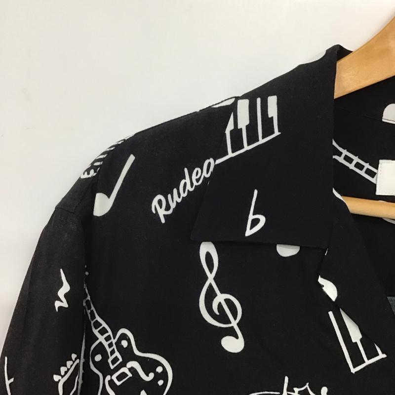 ルードギャラリー RUDE GALLERY シャツ、ブラウス 半袖 半袖シャツ プリントシャツ ポケットシャツ 3 プリント 黒 / ブラック /  メンズ USED 古着 中古 10140512
