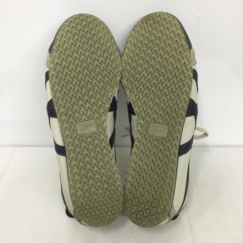 オニツカタイガー ONITSUKA TIGER スニーカー スニーカー 1183C102 MEXICO 66 27cm 27.0cm ロゴ、文字 紺 / ネイビー / X アイボリー / アイボリー /  メンズ USED 古着 中古 10142171