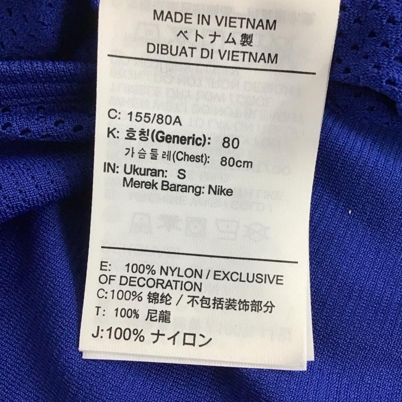 ナイキ NIKE Tシャツ 長袖 AT0783-438 DRI-FIT スポーツウェア メッシュ タグ付き S ワンポイント 青 / ブルー /  レディース USED 古着 中古 10135598