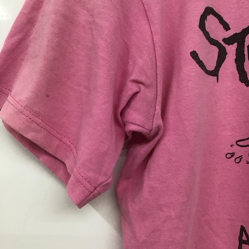 古着 USED Tシャツ 半袖 半袖カットソー プリントTシャツ クルーネックカットソー S プリント 桃 / ピンク /  メンズ USED 古着 中古 10148241