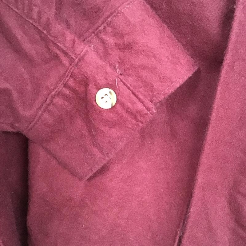 ファイブブラザー FIVE BROTHER シャツ、ブラウス 長袖 長袖シャツ 90s usa製 シャモアクロス L 無地 えんじ / ワインレッド /  メンズ USED 古着 中古 10128690