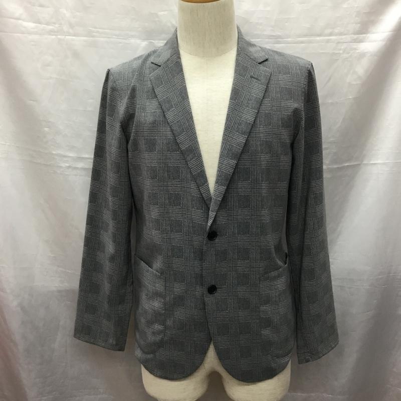 グリーンレーベルリラクシング green label relaxing ジャケット、上着 ジャケット、ブレザー 3222-199-2478 チェックジャケット サマージャケット S チェック 灰 / グレー /  メンズ USED 古着 中古 10120126