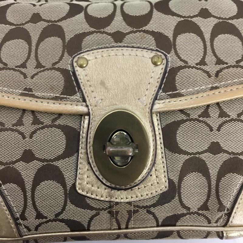 コーチ COACH ショルダーバッグ ショルダーバッグ F10567 シグネチャー 総柄 ベージュ / ベージュ /  レディース USED 古着 中古 10147726