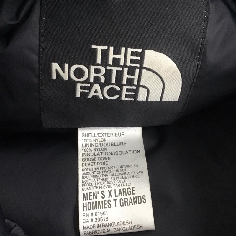 ザノースフェイス THE NORTH FACE ジャケット、上着 ジャンパー、ブルゾン ジップアップジャケット ジャンパー ダウンジャケット カジュアルジャケット アウター XL ロゴ、文字 黒 / ブラック / X 青 / ブルー /  メンズ USED 古着 中古 10106760