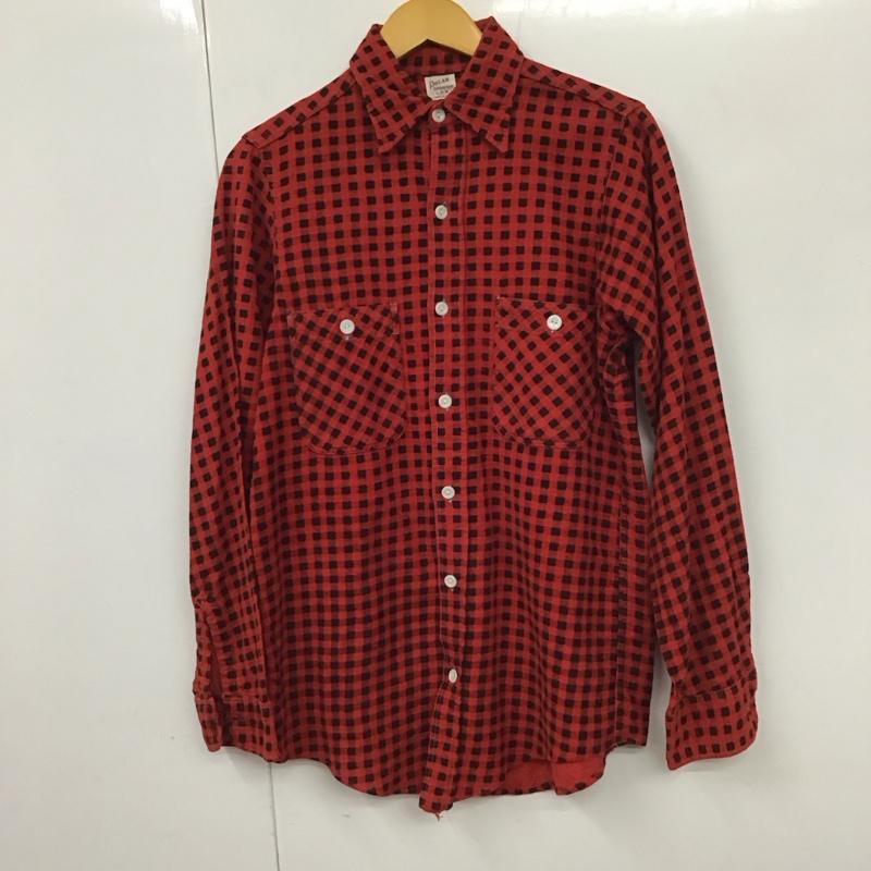ポーラー POLAR シャツ、ブラウス 長袖 チェック 赤 / レッド /  メンズ USED 古着 中古 10130886
