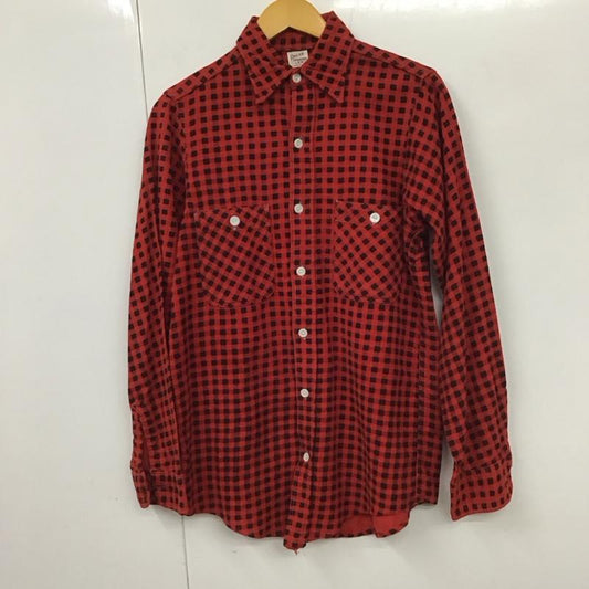 ポーラー POLAR シャツ、ブラウス 長袖 チェック 赤 / レッド /  メンズ USED 古着 中古 10130886