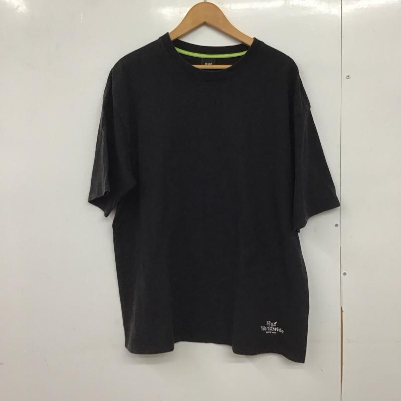 ハフ HUF Tシャツ 半袖 半袖カットソー プリントTシャツ クルーネックカットソー 無地 ダークグレー / ダークグレー /  メンズ USED 古着 中古 10150621