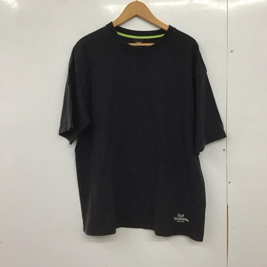 ハフ HUF Tシャツ 半袖 半袖カットソー プリントTシャツ クルーネックカットソー 無地 ダークグレー / ダークグレー /  メンズ USED 古着 中古 10150621