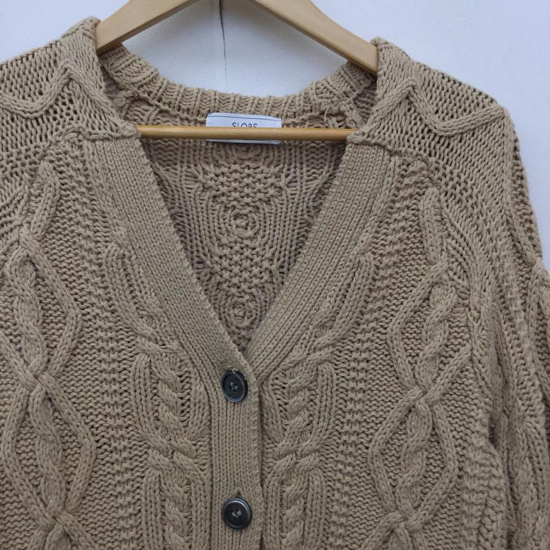 スローブイエナ SLOBE IENA カーディガン 長袖 FREE  茶 / ブラウン /  レディース USED 古着 中古 10142558