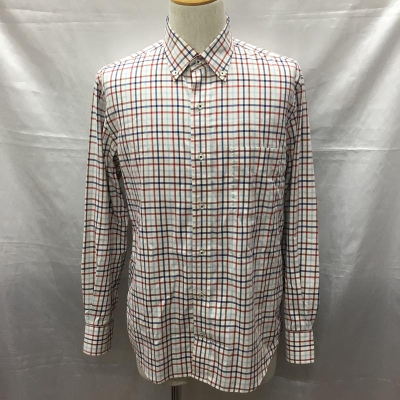 ニューヨーカー NEWYORKER シャツ、ブラウス 長袖 長袖シャツ カラーシャツ ポケットシャツ 長袖カットソー チェックシャツ L チェック マルチカラー / マルチカラー /  メンズ USED 古着 中古 10115118