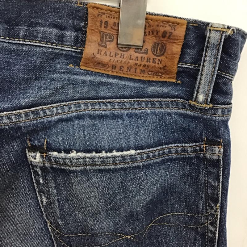 ポロラルフローレン POLO RALPH LAUREN パンツ デニム、ジーンズ デニムパンツ スリムパンツ カジュアルパンツ ストレッチパンツ 30インチ 無地 インディゴ / インディゴ /  メンズ USED 古着 中古 10143378