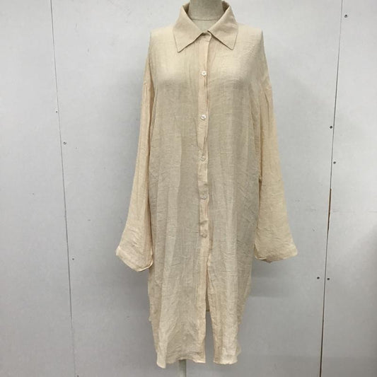 フィフス fifth ワンピース ひざ丈スカート シャツワンピース 無地 ベージュ / ベージュ /  レディース USED 古着 中古 10106140
