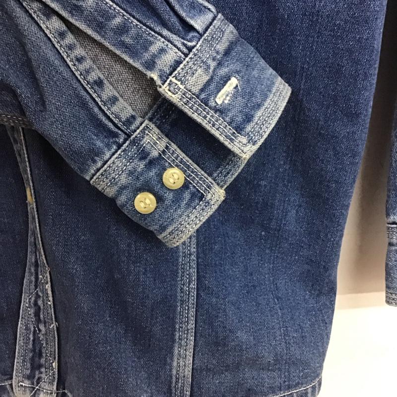 古着 USED シャツ、ブラウス 長袖 長袖シャツ 無地シャツ カラーシャツ デニムシャツ L 無地 インディゴ / インディゴ /  メンズ USED 古着 中古 10148985