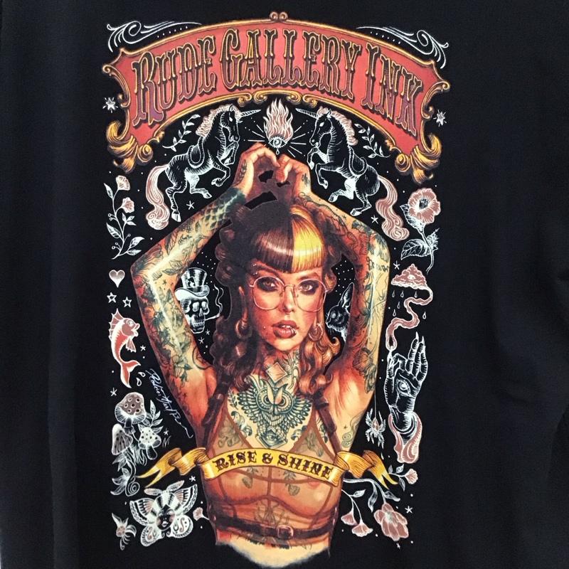 ルードギャラリー RUDE GALLERY Tシャツ 半袖 半袖カットソー プリントTシャツ クルーネックカットソー L プリント 黒 / ブラック /  メンズ USED 古着 中古 10129616