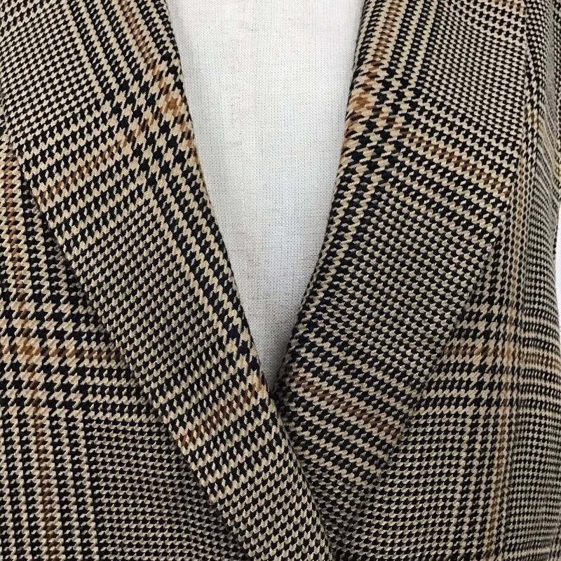 スライ SLY ベスト ベスト 030BAK30-3250 CHECKED VEST ロング丈 FREE チェック 黒 / ブラック / X ベージュ / ベージュ / X 茶 / ブラウン /  レディース USED 古着 中古 10116218