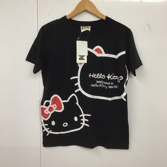 古着 USED Tシャツ 半袖 ハローキティ L キャラクター X プリント 黒 / ブラック /  レディース USED 古着 中古 10147693