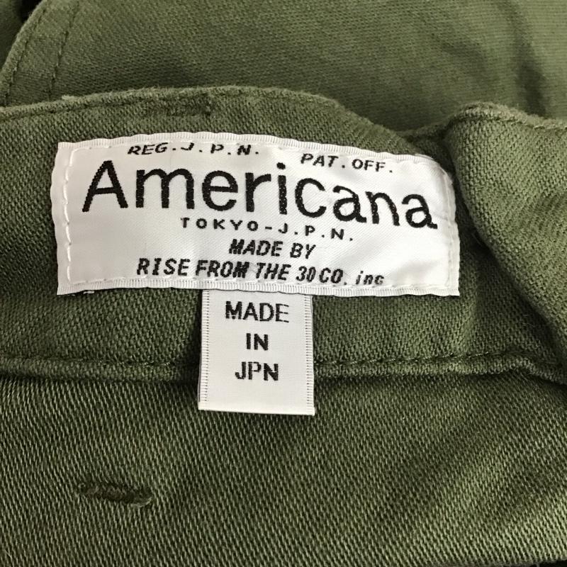 アメリカーナ AMERICANA パンツ ワークパンツ、ペインターパンツ ミリタリーパンツ ワイドパンツ カジュアルパンツ ストレートパンツ XS 無地 カーキ / カーキ /  レディース USED 古着 中古 10113831