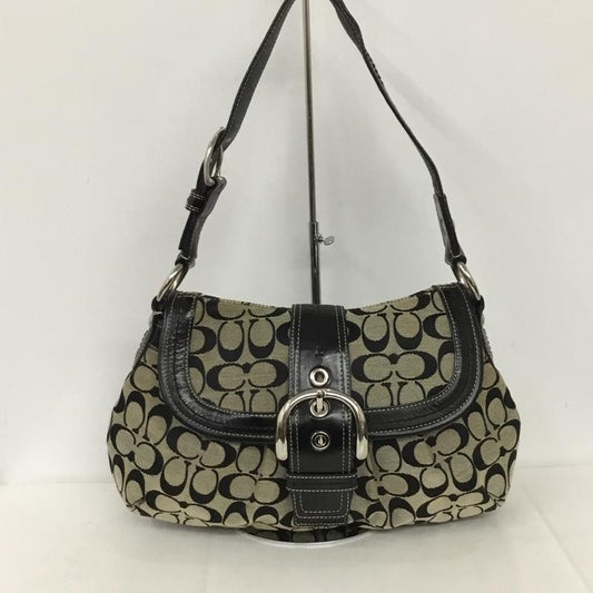 コーチ COACH ハンドバッグ ハンドバッグ F15203 ワンショルダー 総柄 黒 / ブラック /  レディース USED 古着 中古 10138051