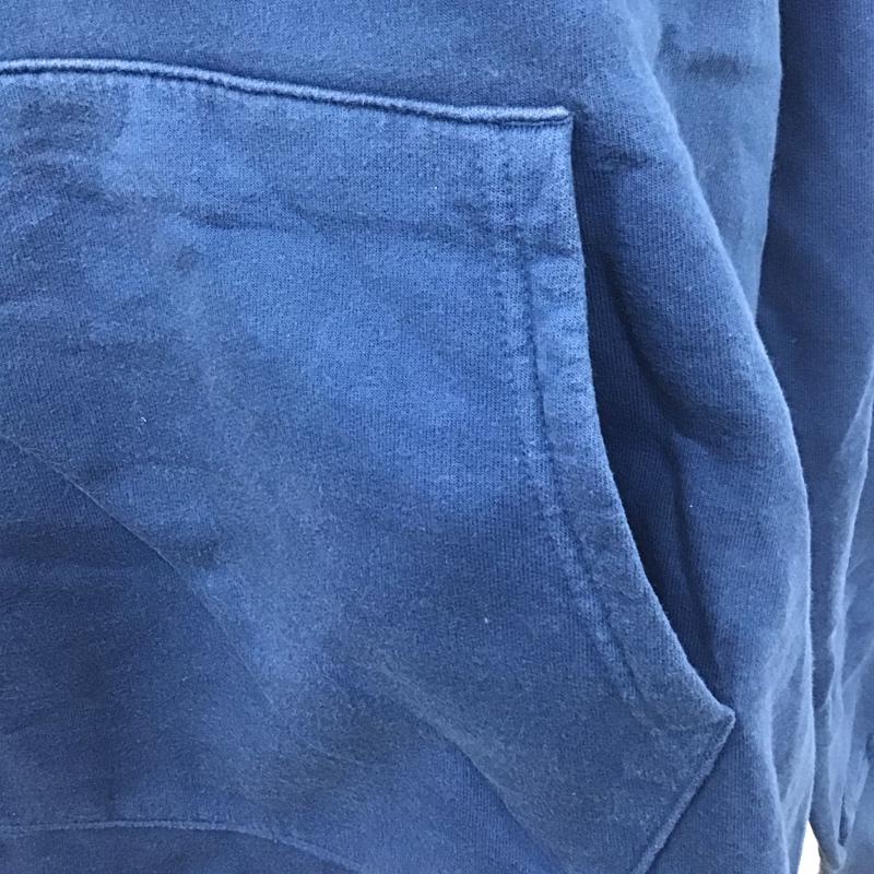 グッドオン Good On パーカー 長袖 ハーフジップ L 無地 青 / ブルー /  メンズ USED 古着 中古 10108093