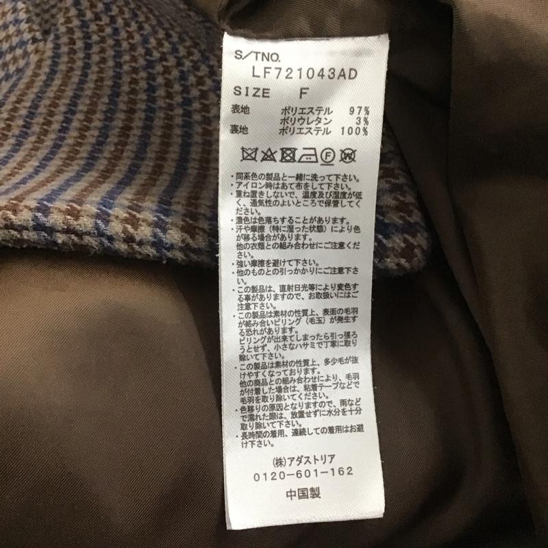 ローリーズファーム LOWRYS FARM ジャケット、上着 ジャケット、ブレザー ロングジャケット アウター ロングコート FREE チェック マルチカラー / マルチカラー /  レディース USED 古着 中古 10145414