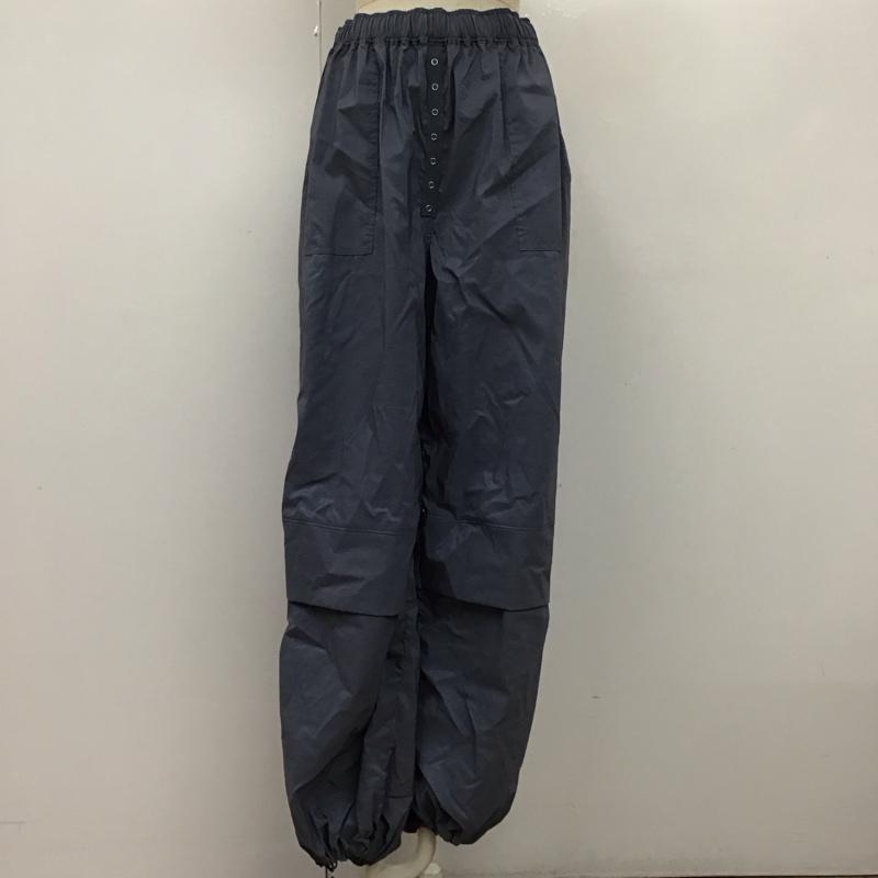 ジーナシス JEANASIS ボトムス ボトムス JS050919MC グロッシーパラシュートパンツ FREE 無地 青 / ブルー /  レディース USED 古着 中古 10111553