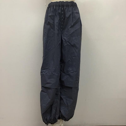 ジーナシス JEANASIS ボトムス ボトムス JS050919MC グロッシーパラシュートパンツ FREE 無地 青 / ブルー /  レディース USED 古着 中古 10111553