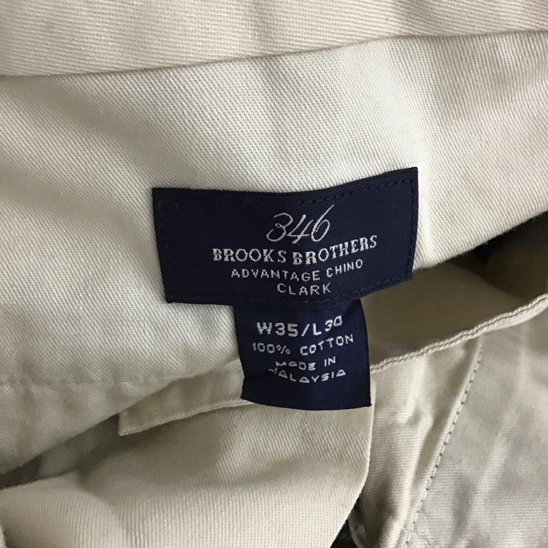 ブルックスブラザーズ BROOKS BROTHERS パンツ チノパン チノパン ワイドパンツ カジュアルパンツ 35インチ 無地 カーキ / カーキ /  メンズ USED 古着 中古 10136814