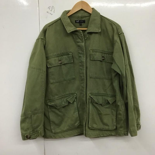 ザラティーアールエフ ZARA TRF ジャケット、上着 ジャケット、ブレザー ミリタリージャケット 前ボタンジャケット カラージャケット L 無地 カーキ / カーキ /  レディース USED 古着 中古 10129771