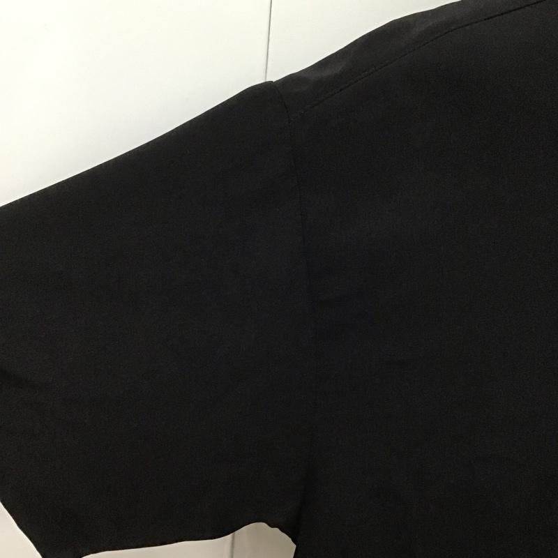 キャルトップ CALTOP シャツ、ブラウス 半袖 半袖シャツ カラーシャツ カジュアルシャツ L 無地 黒 / ブラック /  メンズ USED 古着 中古 10107183