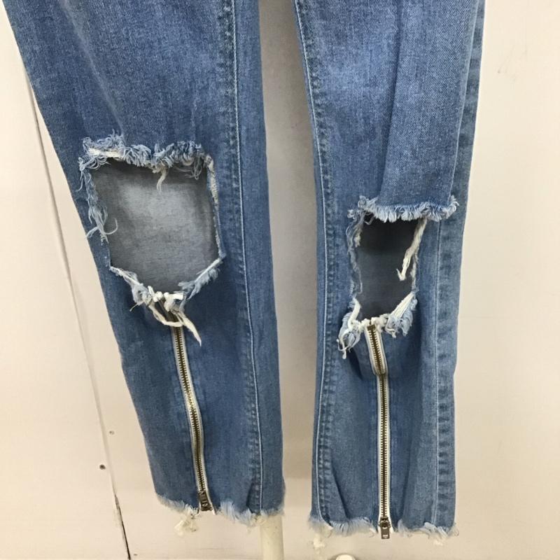 リルリリー lilLilly パンツ デニム、ジーンズ L18SS-PT201 ストレッチ S ダメージ加工 青 / ブルー /  レディース USED 古着 中古 10117243