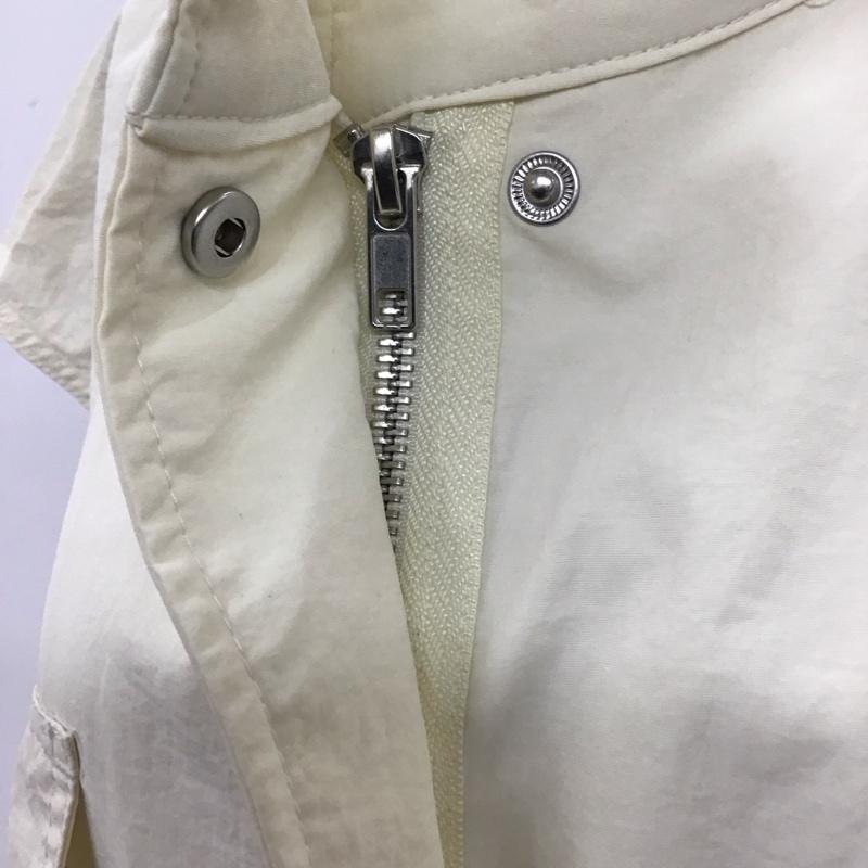 ダブルクローゼット w closet ベスト ベスト ジップアップベスト ノースリーブカットソー ナイロンベスト 無地 アイボリー / アイボリー /  レディース USED 古着 中古 10115236