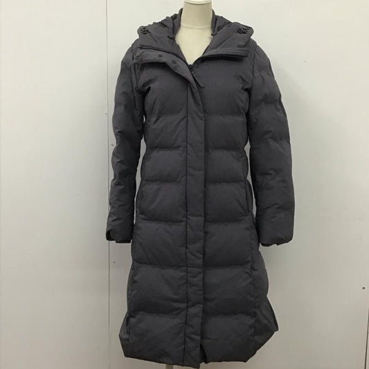 ユニクロ UNIQLO コート コート一般 212-402250 シームレスロングダウンコート ロング丈 S 無地 灰 / グレー /  レディース USED 古着 中古 10108930