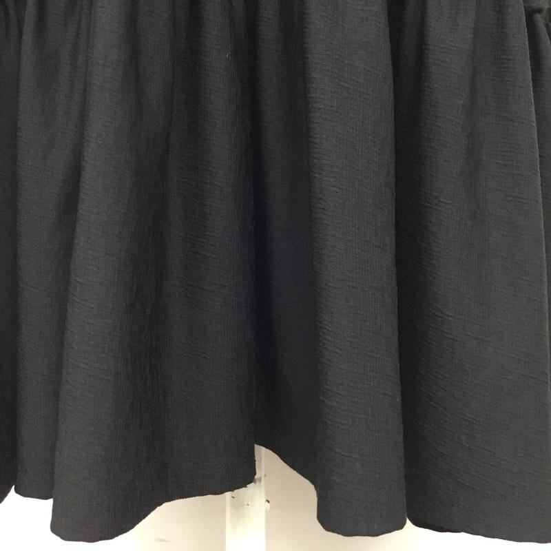 ザラ ZARA ワンピース ロングスカート 長袖ワンピース ロングワンピース ロングスリーブワンピース フレアスカート S 無地 黒 / ブラック /  レディース USED 古着 中古 10110033