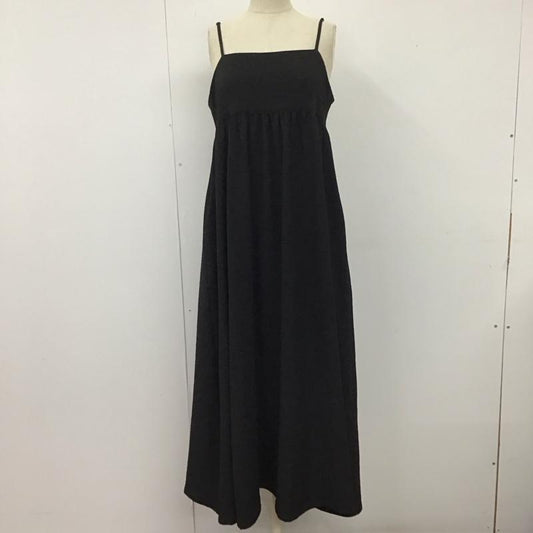 ローリーズファーム LOWRYS FARM ワンピース ロングスカート LF723008TK キャミワンピース FREE 無地 黒 / ブラック /  レディース USED 古着 中古 10121123