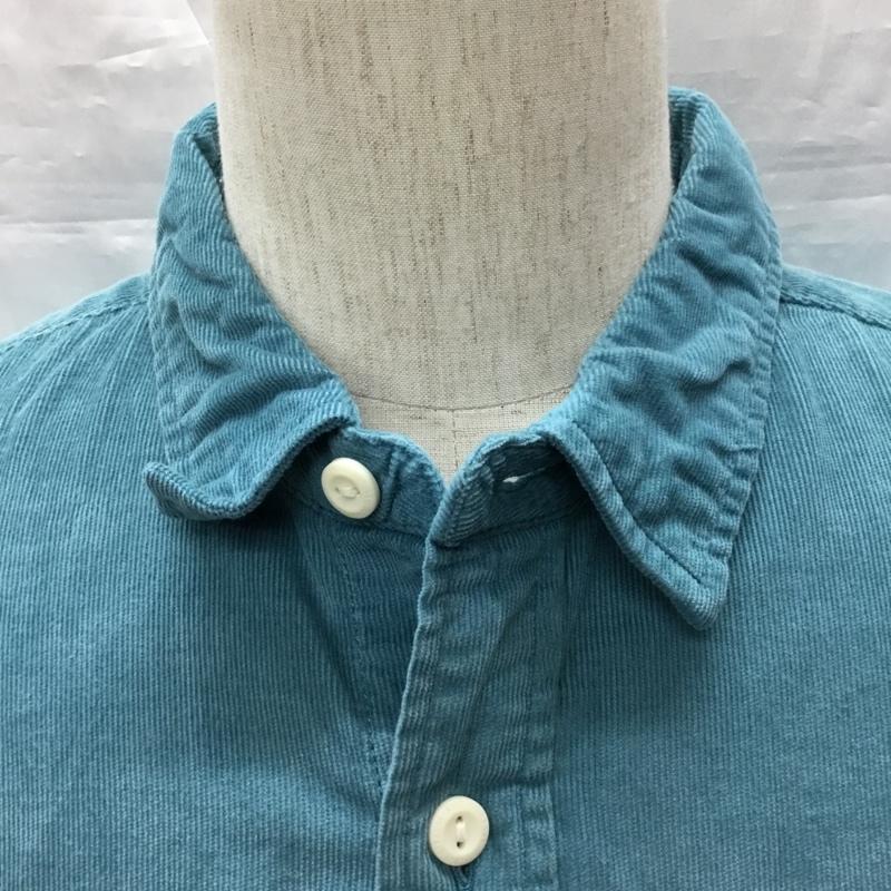 リーバイス Levi s シャツ、ブラウス 長袖 ワークシャツ コーデュロイ L 無地 水色 / ライトブルー /  メンズ USED 古着 中古 10119838