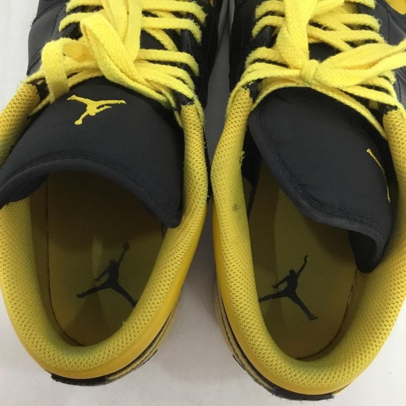 ナイキ NIKE スニーカー スニーカー 553558-072 AIR JORDAN 1 LOW 28cm 28.0cm ロゴ、文字 黒 / ブラック / X 黄 / イエロー /  メンズ USED 古着 中古 10150374
