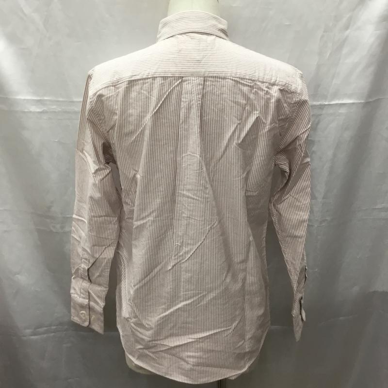 エディーバウアー Eddie Bauer シャツ、ブラウス 長袖 ボタンダウンシャツ S ストライプ 白 / ホワイト / X 赤 / レッド /  メンズ USED 古着 中古 10112753