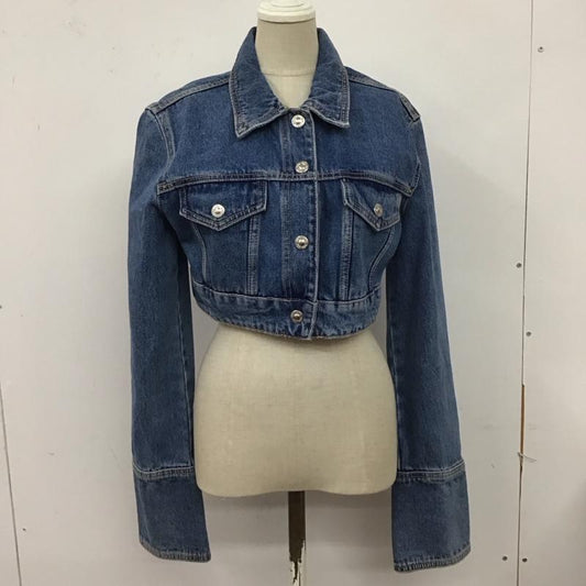 ザラ ZARA ジャケット、上着 ジャケット、ブレザー デニムジャケット カラージャケット 長袖ジャケット ブルゾン S 無地 インディゴ / インディゴ /  レディース USED 古着 中古 10124584