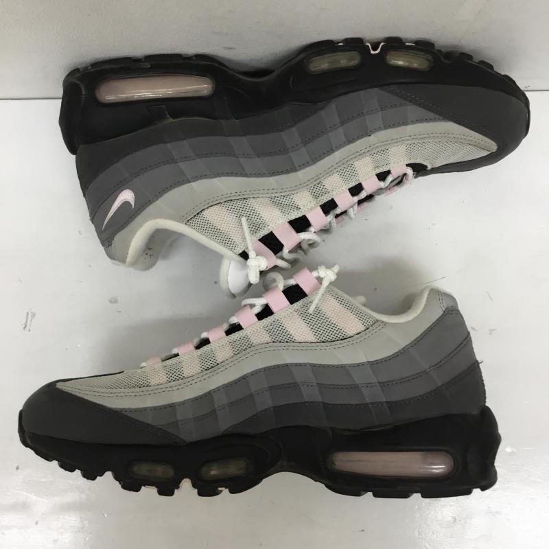 ナイキ NIKE スニーカー スニーカー Air Max 95 Gunsmoke/Pink Foam CJ0588-001 28.5cm ロゴ、文字 灰 / グレー / X 桃 / ピンク /  メンズ USED 古着 中古 10144474