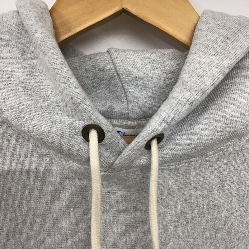 チャンピオン Champion パーカー 長袖 c3-y132 長袖パーカー プルオーバー スウェット XXL 無地 灰 / グレー /  メンズ USED 古着 中古 10141764